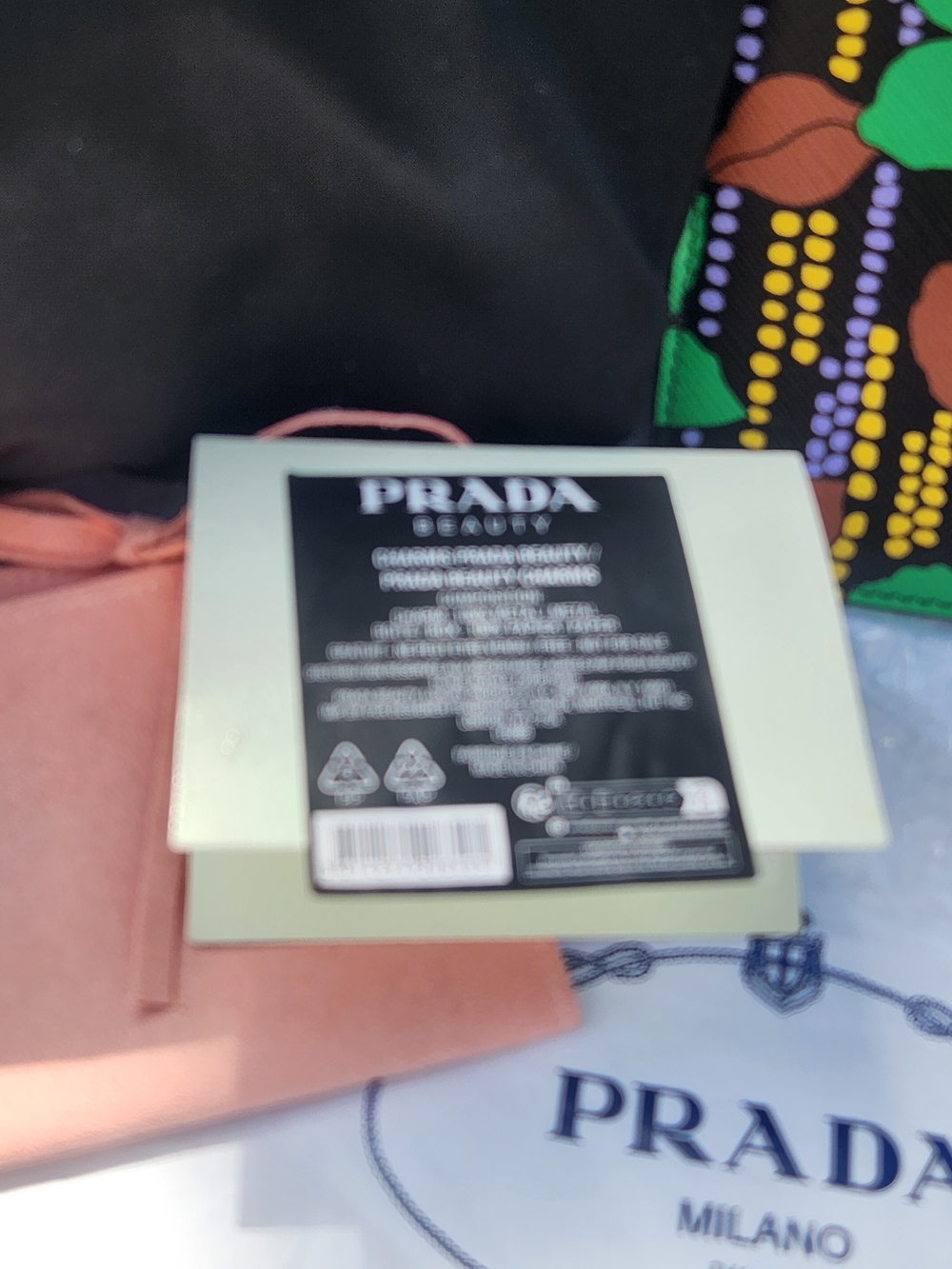 RESERVED! Prada Authentic Pouch & Floral Print Tablet Sleeve W Charms Bundle NIB - Picture 13 of 16
